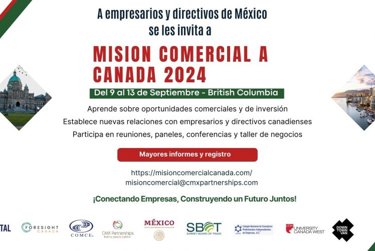 Misión Comercial de Empresas de México a Canadá 2024